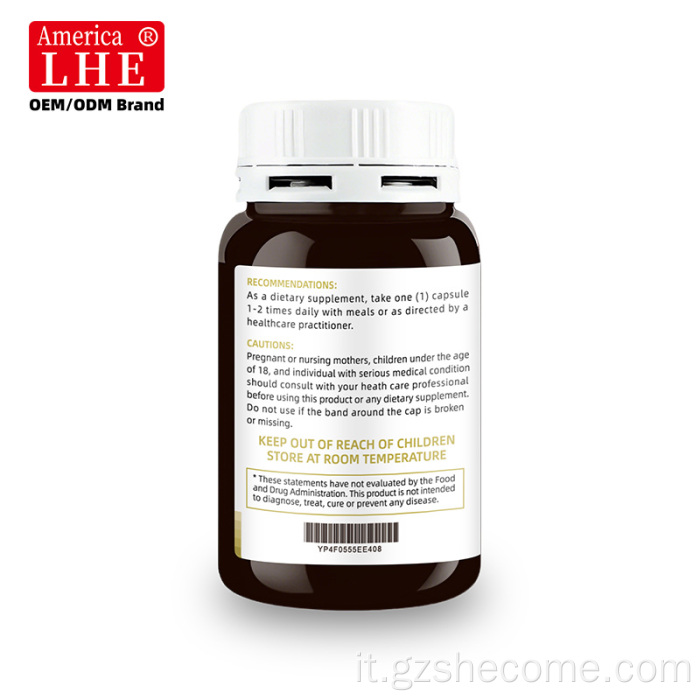 Capsule di maca energetiche di supporto extra alla radice di maca